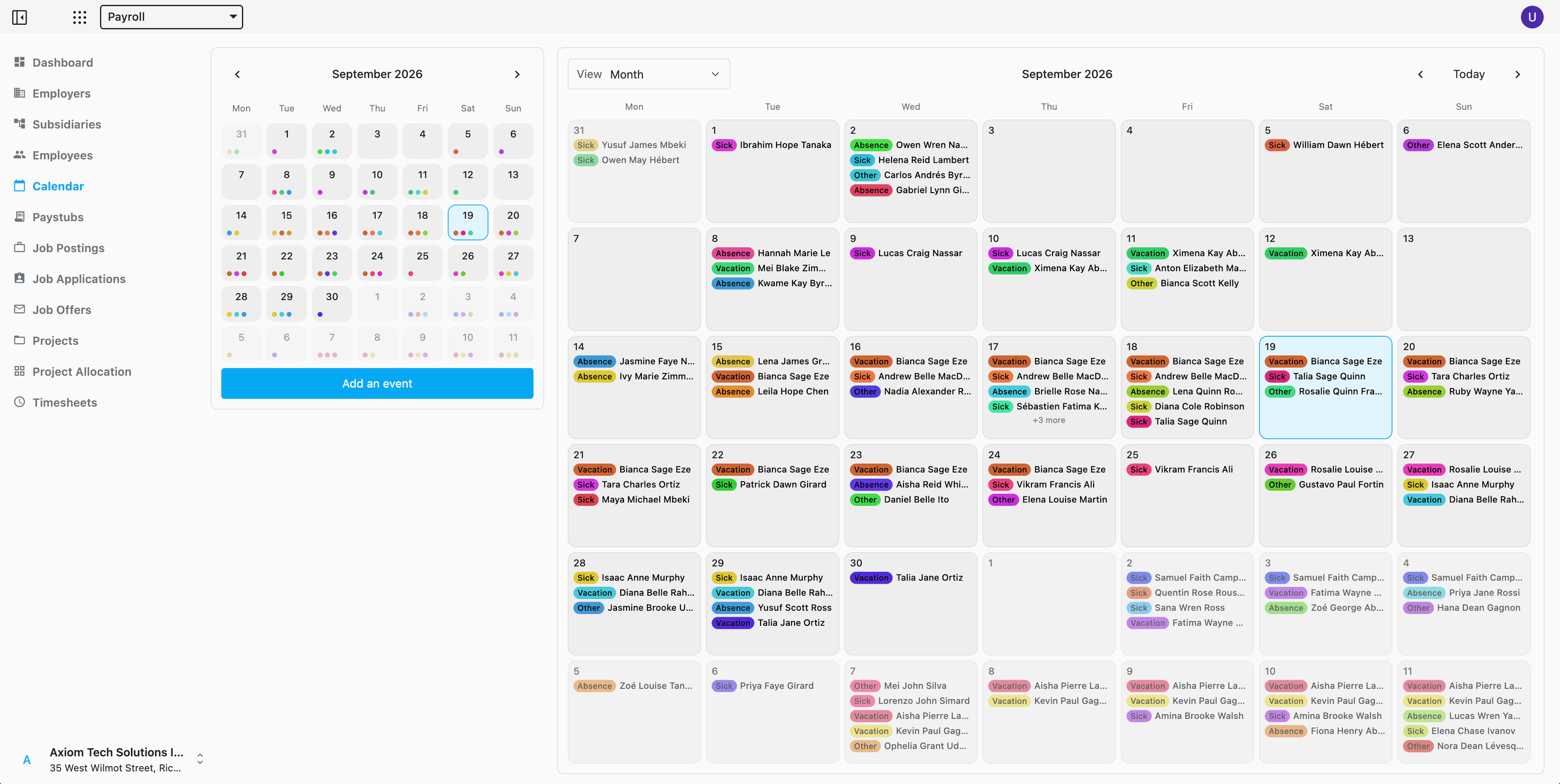 Calendar